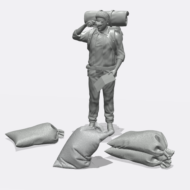 Produktfoto Miniatur Möbel, Einrichtung Diorama und Modellbau  0: Lagern und Aufbewahren: Säcke 2 - Sack voller Korn oder Sandsack (Ref. 50D)