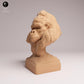Foto de producto figura de animal Animal Den Miniatures 1: Figura de animal salvaje: Gorila de llanura oriental - Busto de macho de lomo plateado (25_07_18)