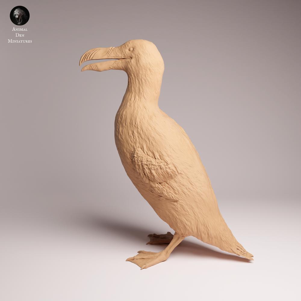 Foto del producto Tabletop 28mm Lord of the Print (LotP) 1: Figura animal de ave: alca gigante - de pie (26_04_03)