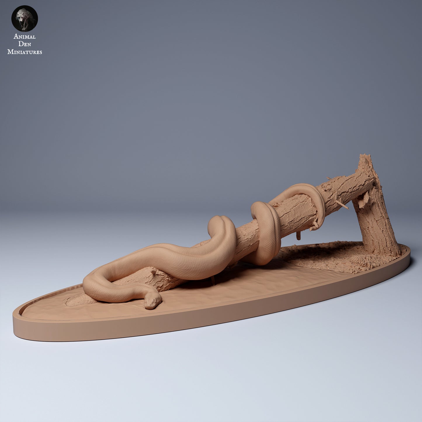 Foto del producto Figura de animal Diorama, Modelismo: 0: Anaconda sobre tronco: Animales de Sudamérica