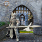Foto del producto figura histórica medieval 75mm Scale The Printing Goes Ever On (TPGEO) 0: Figuras de caballero medieval Guardia del castillo A - Modelos de 75mm - Guerreros de Gonthan