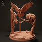 Foto de producto de figura animal Animal Den Miniatures 1: Figura animal de la jungla: Arpía cazando monos aulladores rojos (23_06_08)