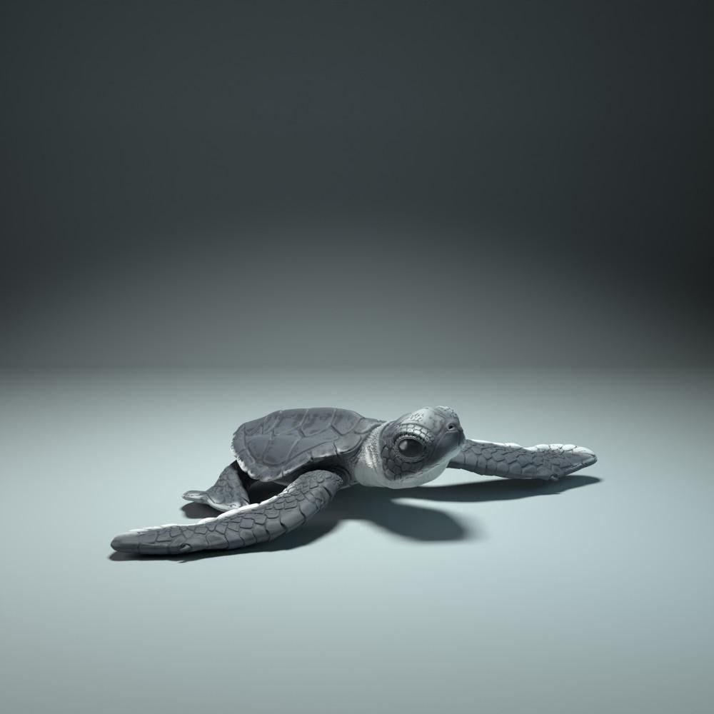Foto de producto de figura animal Animal Den Miniatures 1: Cría de tortuga marina eclosionando (21_12_01)