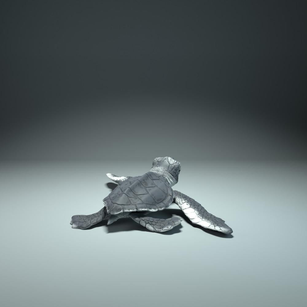 Foto de producto de figura animal Animal Den Miniatures 2: figura animal marina: cría de tortuga marina eclosionando (21_12_01)
