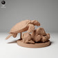 Foto de producto figura animal Animal Den Miniatures 1: Figura de animal marino: Tortuga carey - alimentándose (24_05_04)