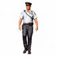 Stehende Figur: Polizist mit Kappe & Dienstgürtel (Ref. Nr. 500) - farbige Einzelansicht