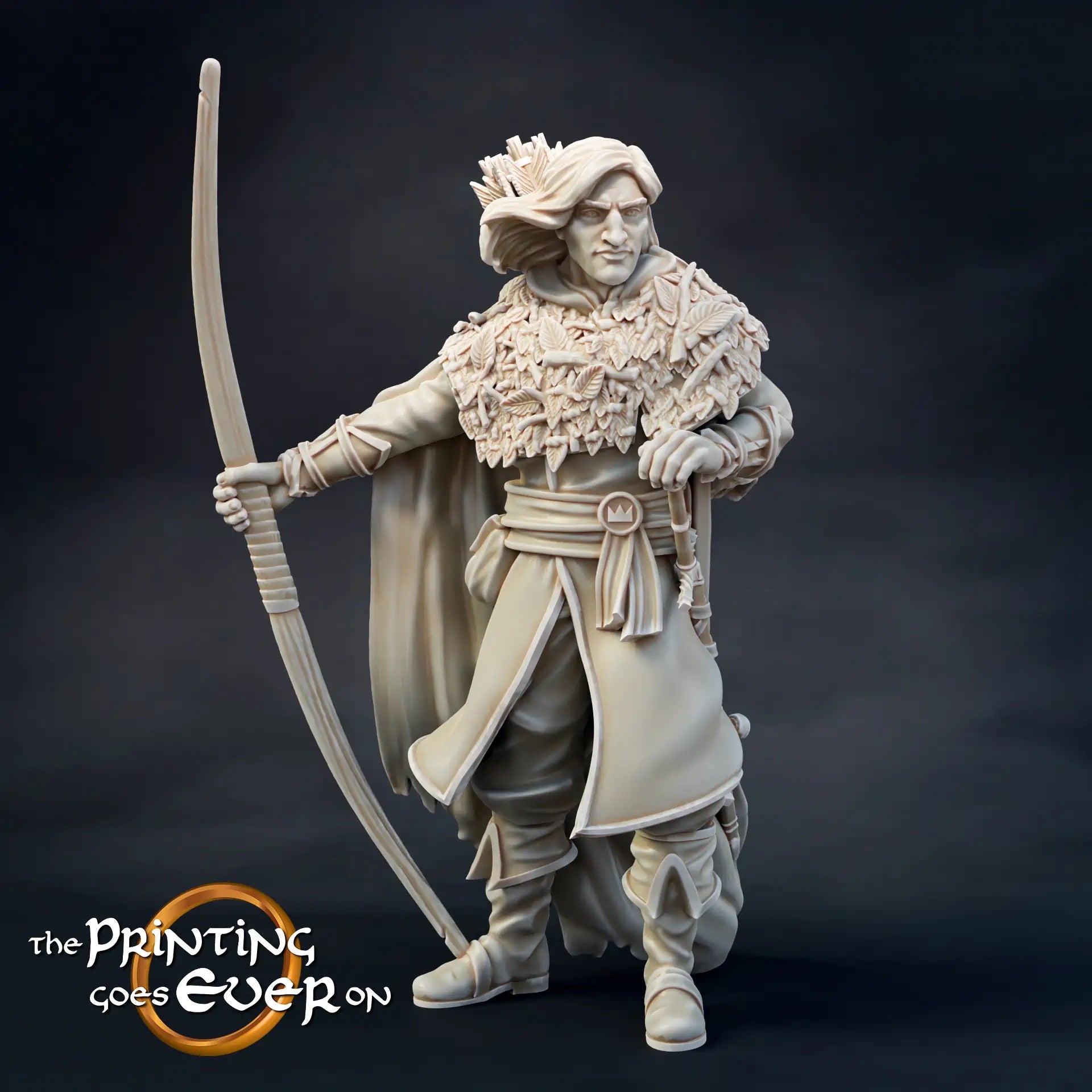 Foto del producto Tabletop 28mm The Printing Goes Ever On (TPGEO) 0: Líder de los exploradores del norte: Ranger del bosque con espada y arco