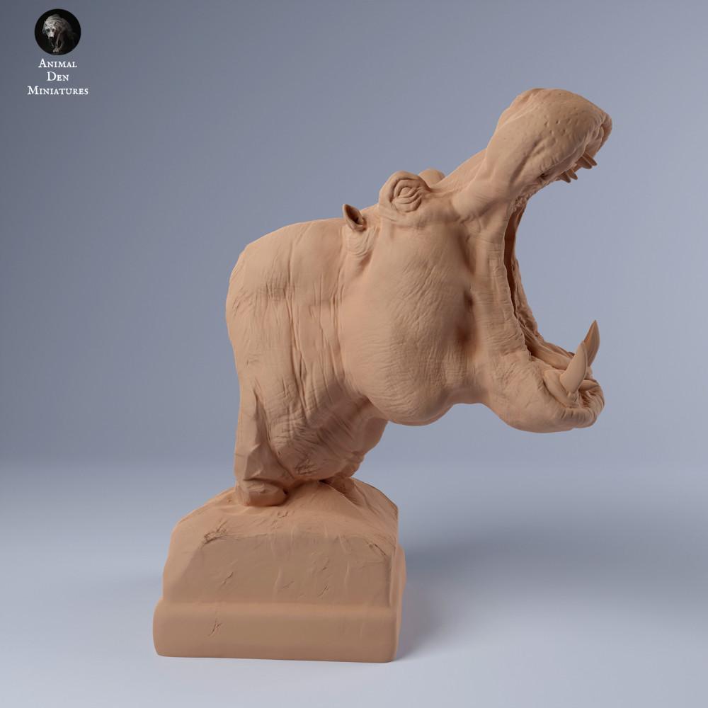 Produktfoto Tierfigur Animal Den Miniatures 2: Wildtier Tierfigur: Flusspferd-Büste (24_03_13)