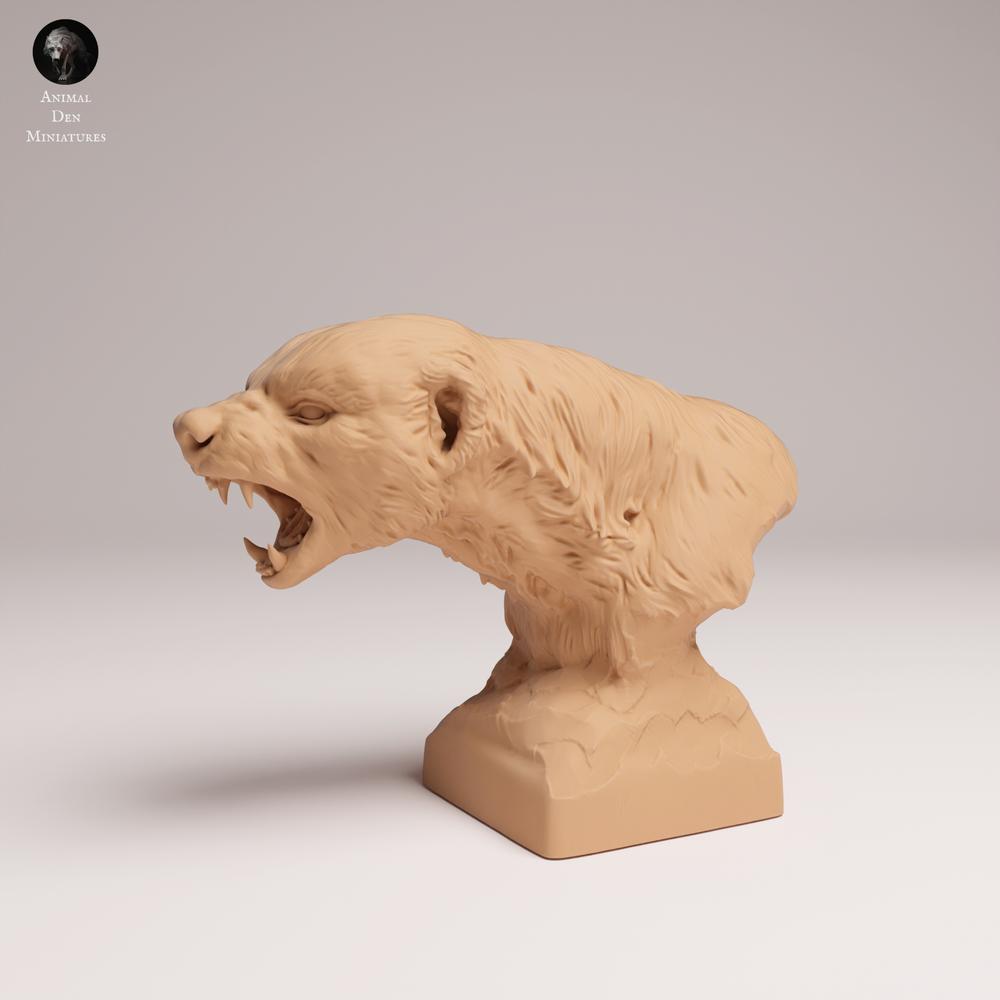 Foto de producto figura de animal Animal Den Miniatures 0: Figura de animal salvaje: tejón de miel - busto (25_08_15)