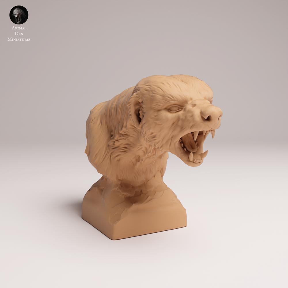 Foto de producto figura animal Animal Den Miniatures 1: Figura de animal salvaje: tejón de la miel - Busto (25_08_15)