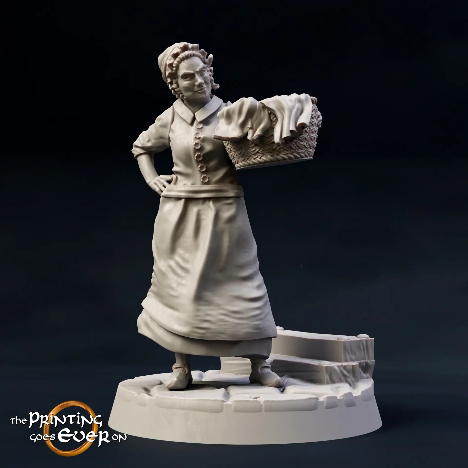 Foto del producto Tabletop 28mm The Printing Goes Ever On (TPGEO) 0: Habitantes medievales y clientes de taberna: posadero, guardia, cazador, campesino, sirvienta, huésped, viajero