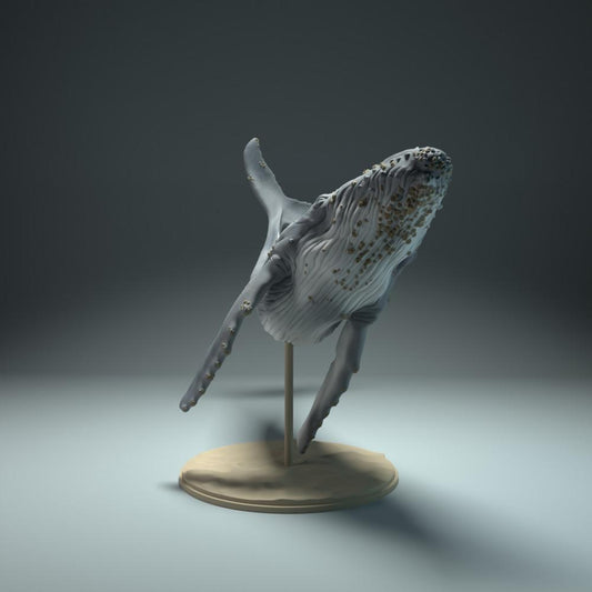 Foto de producto de figura animal Animal Den Miniatures 0: Animal marino: ballena jorobada (22_09_03)