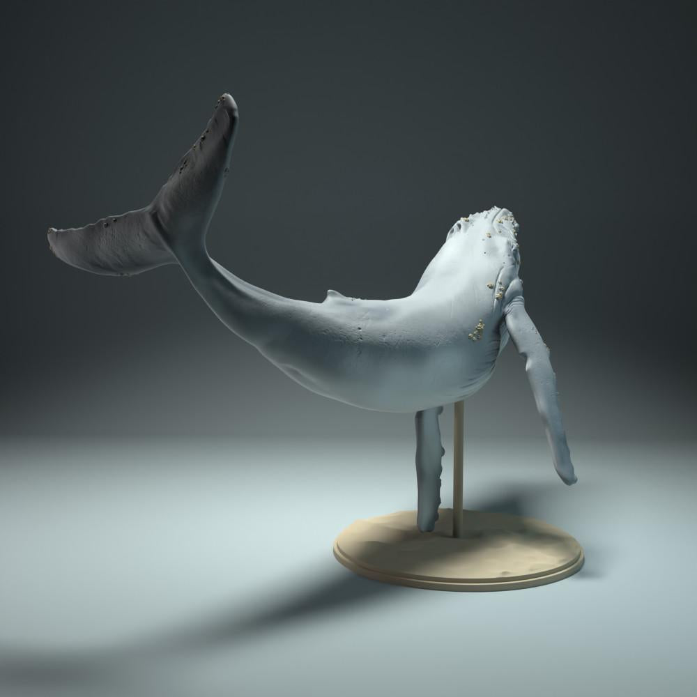 Foto de producto de figura animal Animal Den Miniatures 2: figura de animal marino: ballena jorobada (22_09_03)
