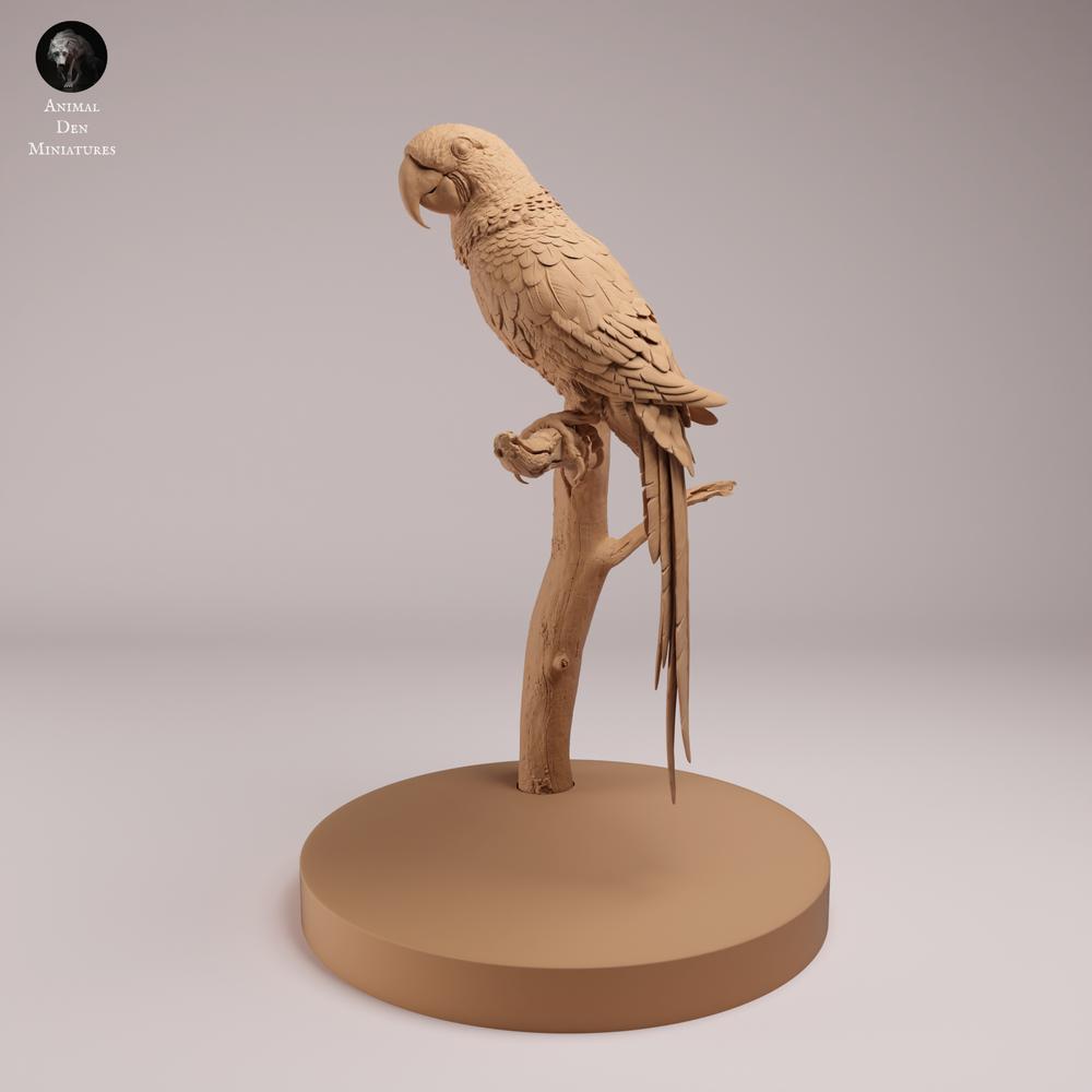 Foto de producto, figura de animal Animal Den Miniatures 0: figura de animal: guacamayo jacinto (26_08_05)