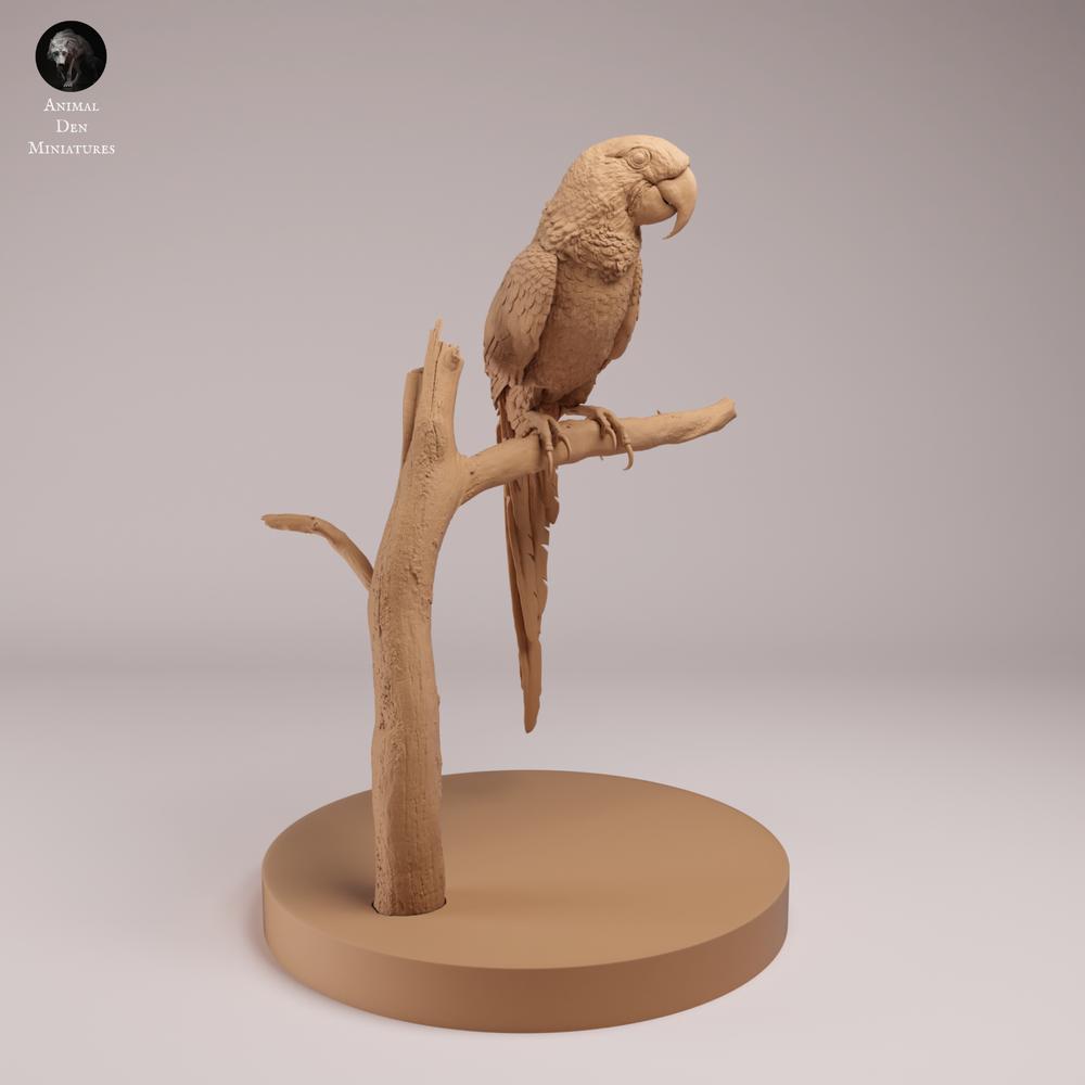 Foto de producto de figura de animal Animal Den Miniatures 2: figura de ave: guacamayo jacinto (26_08_05)