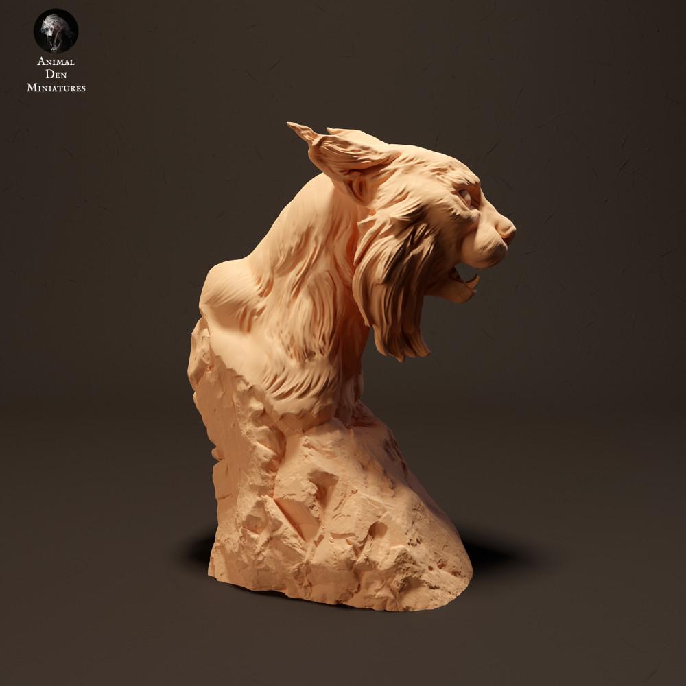Foto de producto de figura animal Animal Den Miniatures 0: Figura de animal salvaje: lince ibérico - busto (23_10_13)