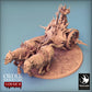 Foto del producto Tabletop 28mm Lord of the Print (LotP) 0: Miniatura de Tabletop: Señor de la Guerra Oscuro en Carro, Príncipe Demonio y Guerrero con Guadaña, Carro de Wargaming con Bestias de Tiro (24_02_I)
