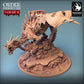 Foto del producto Tabletop 28mm Lord of the Print (LotP) 0: Miniatura de Tabletop: Dragón no muerto sobre base de ruinas, Hueso Dragón, monstruo jefe - Guardia Dragón Inmortal (24_02_D2)