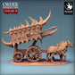 Produktfoto Tabletop 28mm Lord of the Print (LotP) 0: Tabletop Miniatur: Dämonischer Streitwagen Scorpio Chariot - bestiengezogener Kriegswagen mit Harpunen-Ballista, Stachelwagen (24_02_B2)