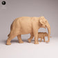 Produktfoto Tabletop 28mm Lord of the Print (LotP) 0: Wildtier Tierfigur: Indischer Elefant - Elefantenkuh mit Kalb (26_03_09)