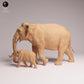 Produktfoto Tabletop 28mm Lord of the Print (LotP) 1: Wildtier Tierfigur: Indischer Elefant - Elefantenkuh mit Kalb (26_03_09)