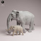 Produktfoto Tabletop 28mm Lord of the Print (LotP) 3: Wildtier Tierfigur: Indischer Elefant - Elefantenkuh mit Kalb (26_03_09)