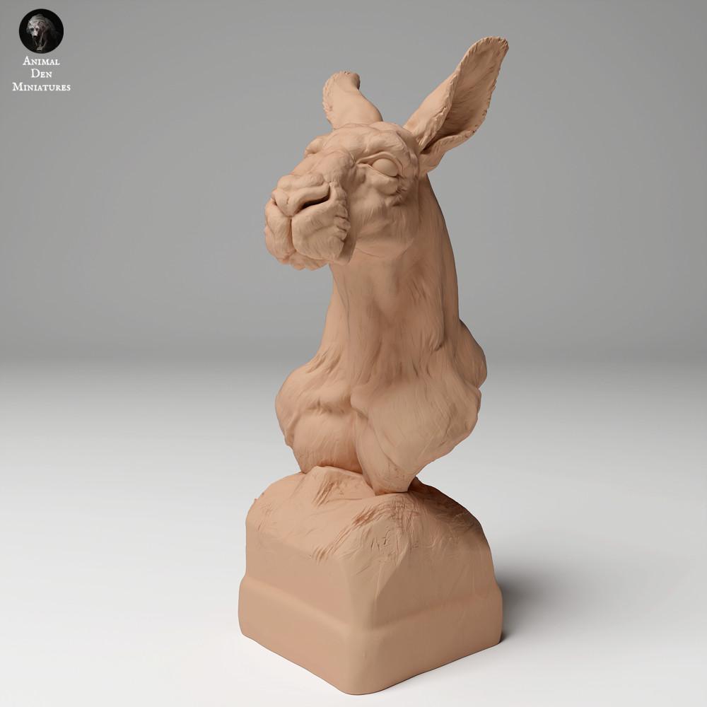 Foto de producto de figura animal Animal Den Miniatures 0: Figura de animal salvaje: canguro rojo - busto (24_05_02)