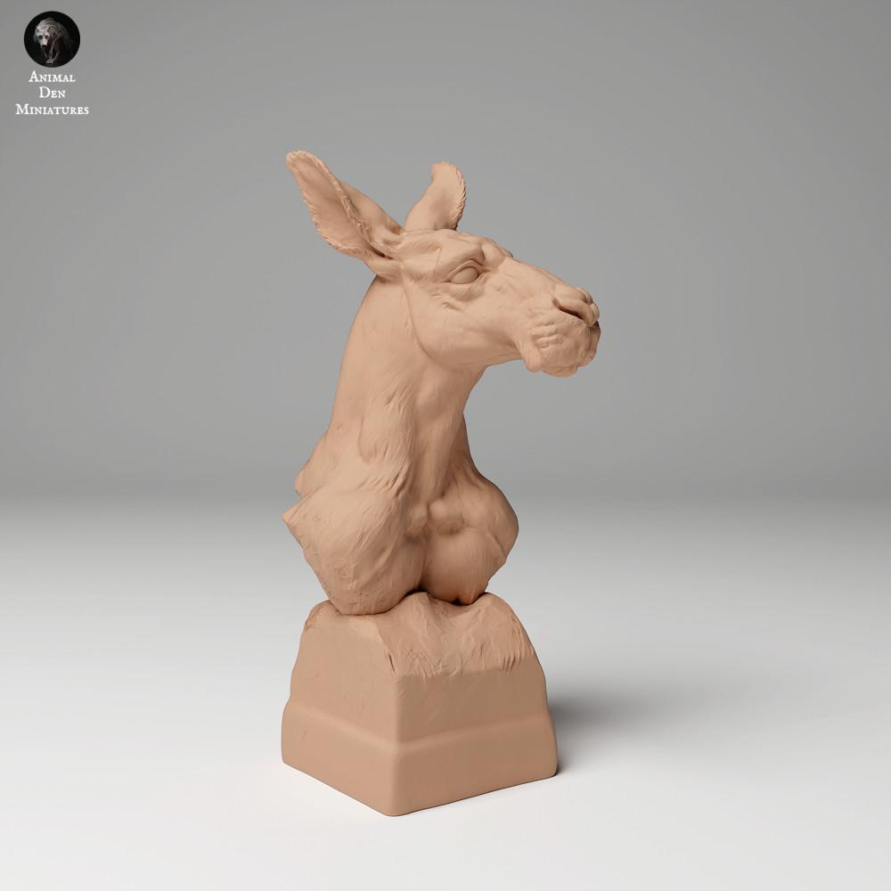 Foto de producto figura de animal Animal Den Miniatures 1: Figura de animal salvaje: canguro rojo - busto (24_05_02)
