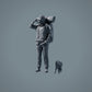 Figura de mascota: gato se resiste (a003)