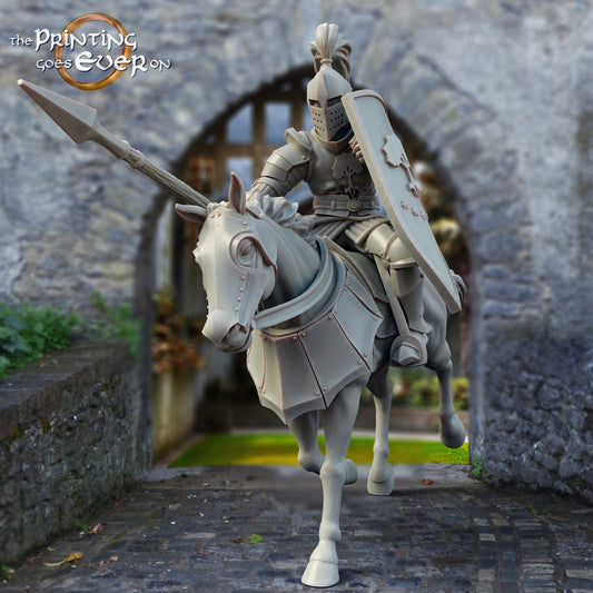 Produktfoto mittelalterliche historische Figur 75mm Scale The Printing Goes Ever On (TPGEO)  0: Mittelalterliche Ritter Figuren Reiter A - 75mm Modelle - Krieger von Gonthan
