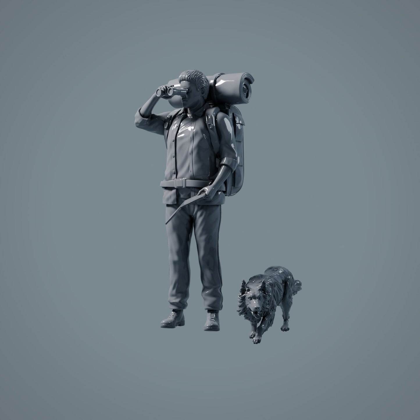 Figura de mascota: perro corriendo - Border Collie (a005)