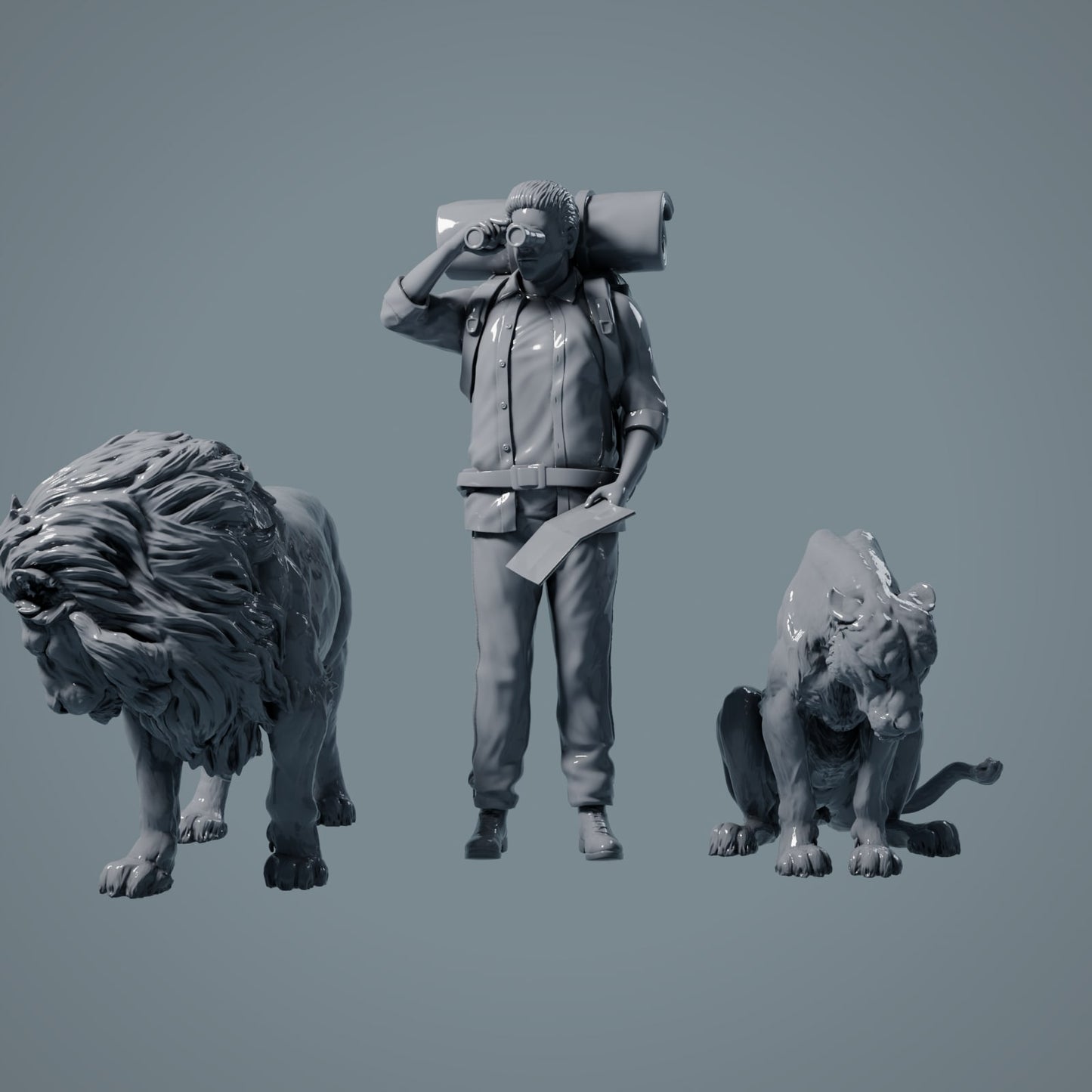 León y leona - Animales de la sabana (23_02_13)