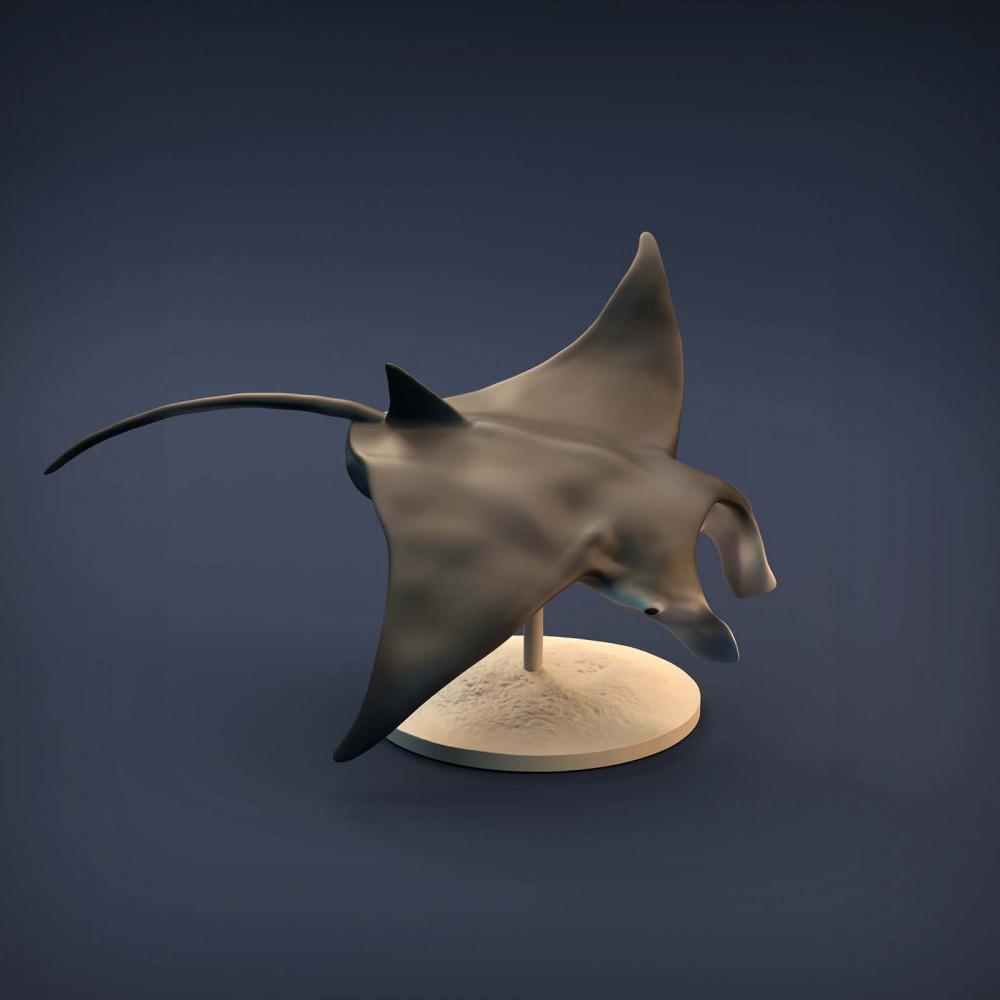 Foto de producto de figura animal Animal Den Miniatures 1: Figura de animal marino: mantarraya (21_12_02)