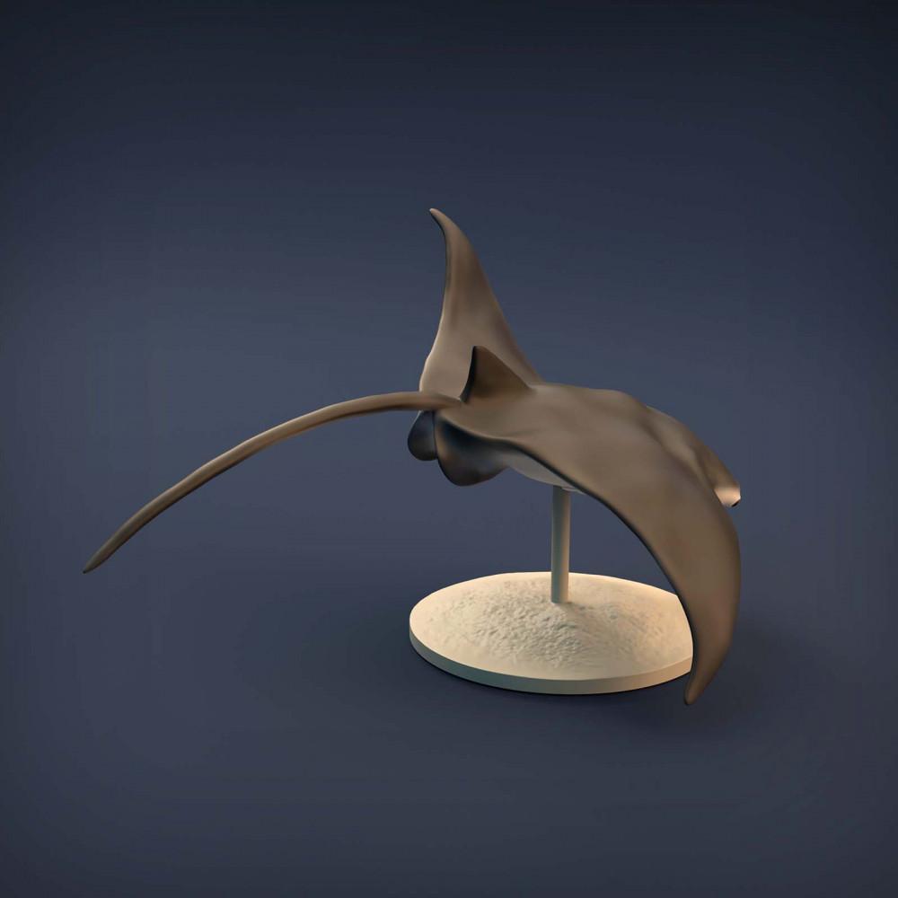 Foto de producto de figura animal Animal Den Miniatures 2: Figura de animal marino: raya manta (21_12_02)