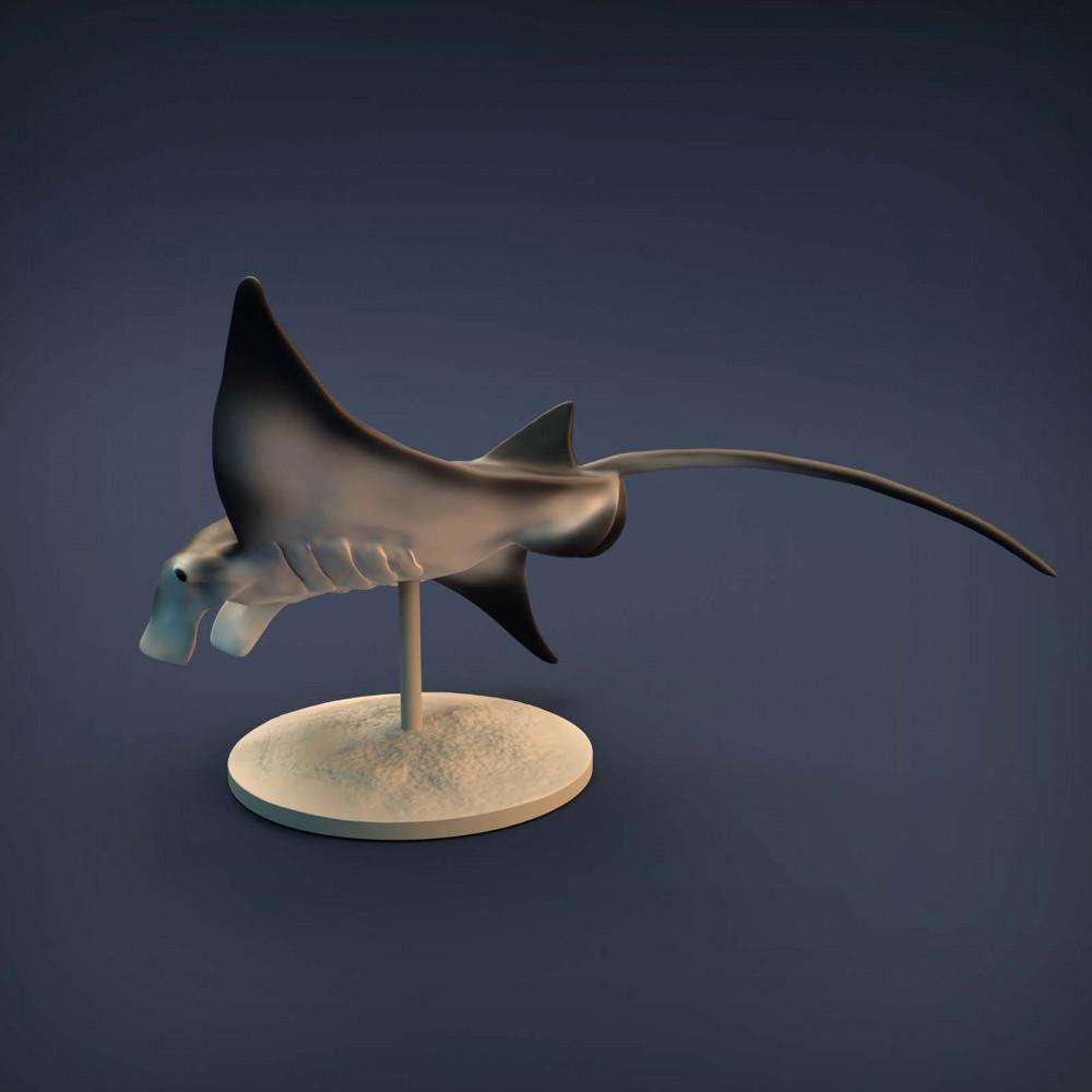 Foto de producto figura de animal Animal Den Miniatures 4: figura de animal marino: manta raya (21_12_02)