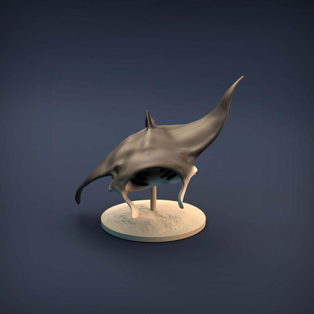 Foto de producto figura de animal Animal Den Miniatures 6: figura de animal marino: raya manta (21_12_02)