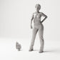 MyPortal Studios set 02, model 63: junto a una figura humana a escala 1:35