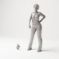 MyPortal Studios set 06, model 70: junto a una figura humana a escala 1:35