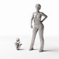 MyPortal Studios set 10, model 573: junto a una figura humana a escala 1:35