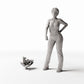 MyPortal Studios set 12, model 554: junto a una figura humana a escala 1:35