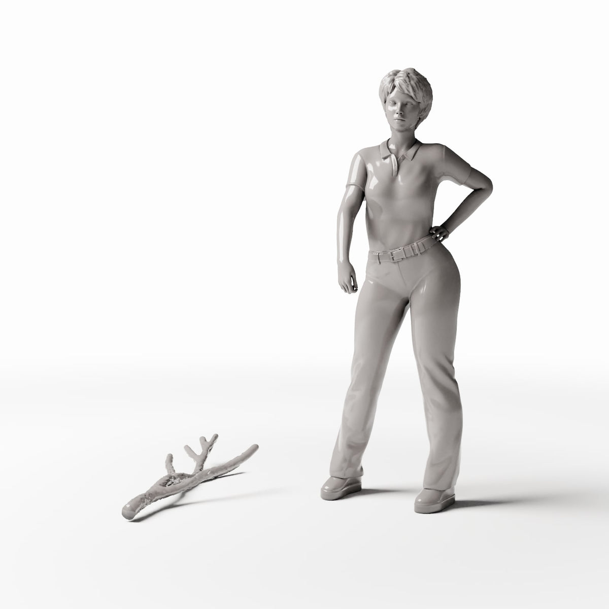 MyPortal Studios set 14, model 1562: junto a una figura humana a escala 1:35