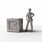 MyPortal Studios set 23, model 1369: junto a una figura humana a escala 1:35