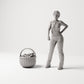 MyPortal Studios set 38, model 191: junto a una figura humana a escala 1:35