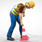 Produktfoto  0: Streckenposten oder Arbeiter: Absicherung mit Pylonen