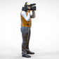 Foto del producto Diorama y modelismo figura en miniatura: Equipo de reporteros - Camarógrafo con cámara de mano