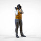 Foto del producto Diorama y modelismo figura en miniatura: Equipo de reporteros - Camarógrafo con cámara de mano