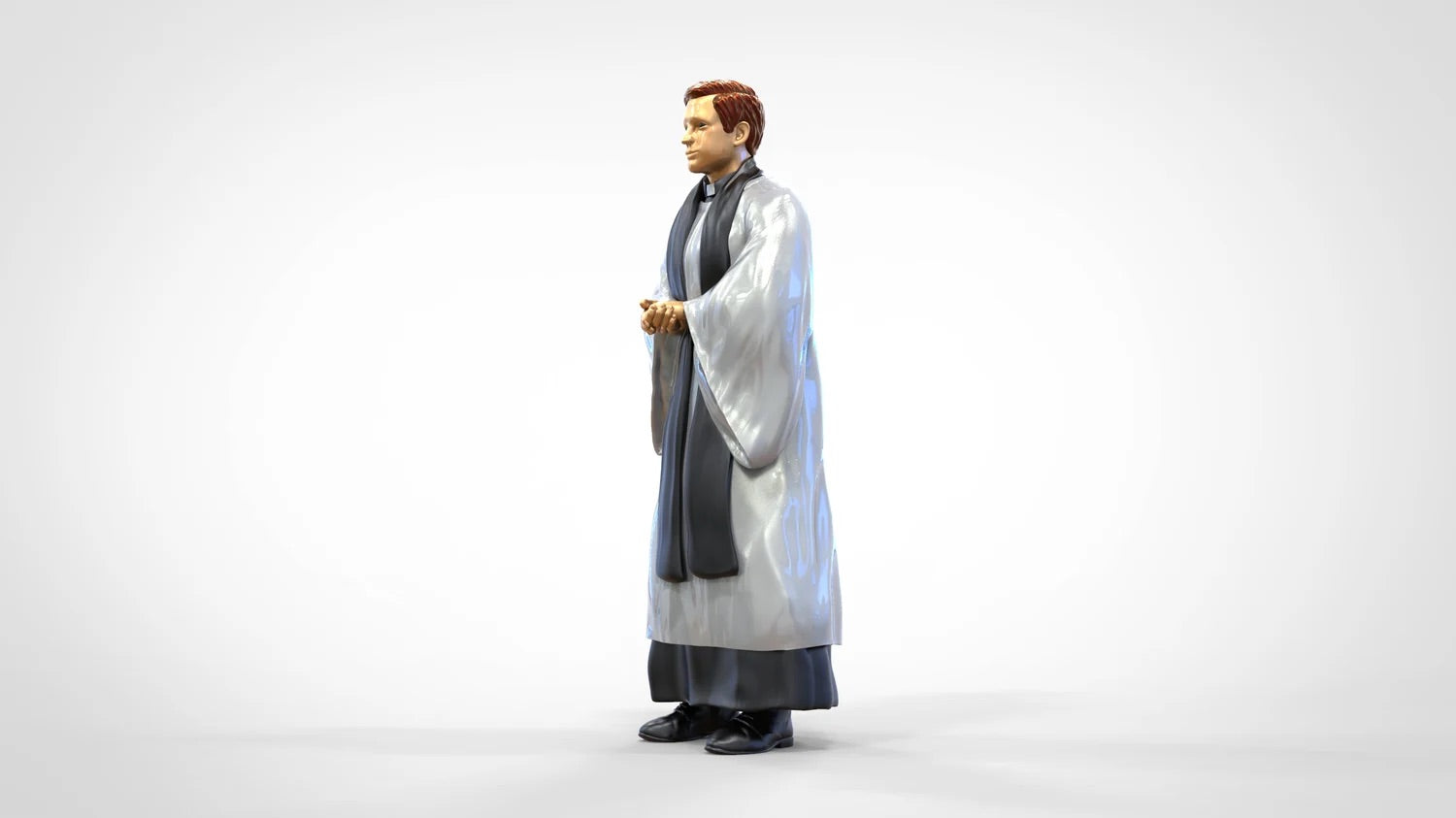 Foto del producto Diorama y modelo de figura en miniatura: Clérigo: Pastor / Sacerdote en misa