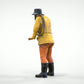 Diorama Modellbau Produktfoto 0: Seemann mit Seil – Figur in Regenjacke und Gummistiefel (Ref. Nr. 445)