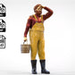 Diorama Modellbau Produktfoto 0: Fischer mit Eimer – Figur in Ölzeug und Gummistiefel (Ref. Nr. 444)