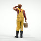 Diorama Modellbau Produktfoto 0: Fischer mit Eimer – Figur in Ölzeug und Gummistiefel (Ref. Nr. 444)